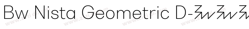 Bw Nista Geometric D字体转换